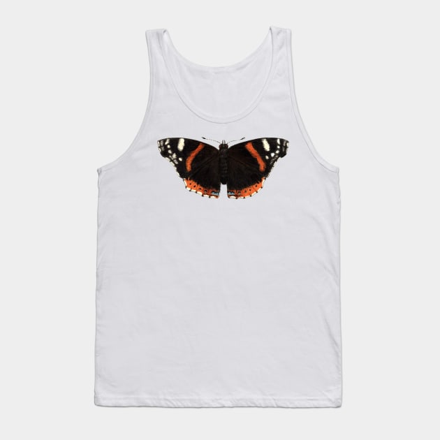 Red Admiral Tank Top by JadaFitch